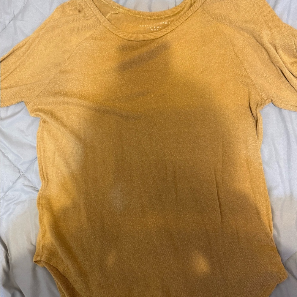 Women's mustard yellow top very soft and comfortable